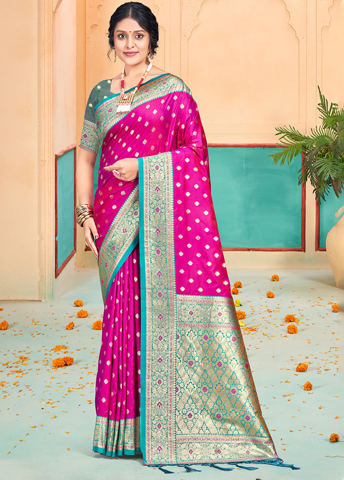 Multicolor Dupion Silk Saree With Blouse Piece