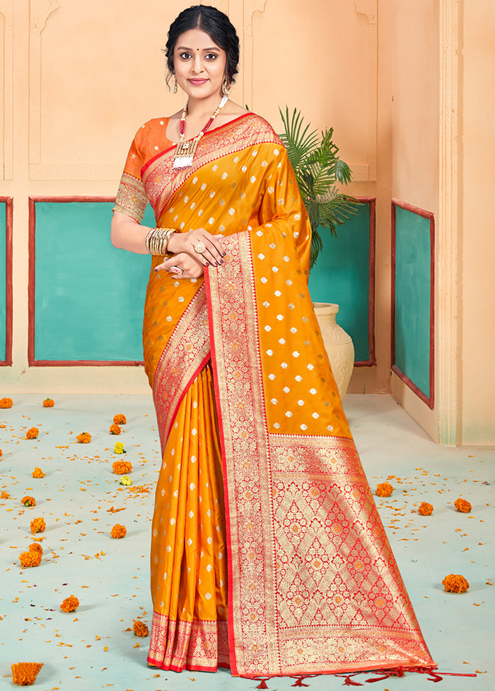 Multicolor Dupion Silk Saree With Blouse Piece