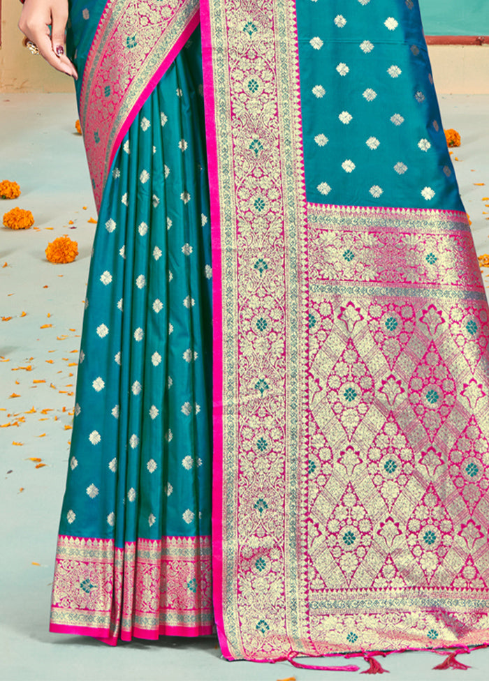 Multicolor Dupion Silk Saree With Blouse Piece