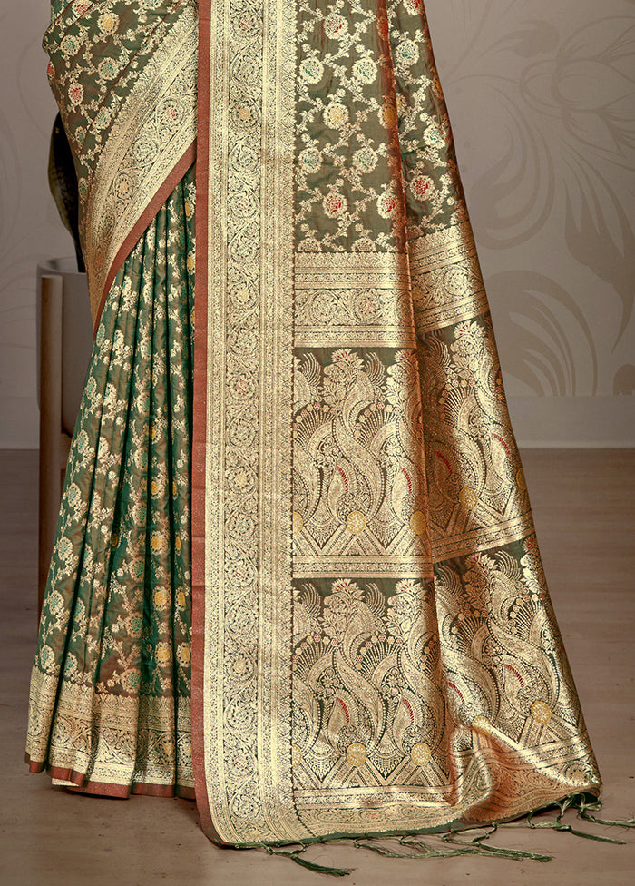 Multicolor Dupion Silk Saree With Blouse Piece