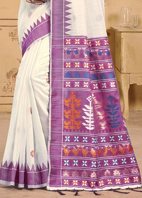 Multicolor Cotton Saree With Blouse Piece