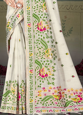 Multicolor Cotton Saree With Blouse Piece