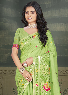 Multicolor Cotton Saree With Blouse Piece