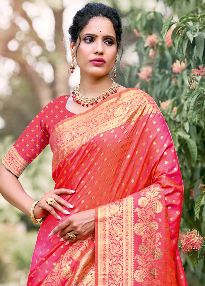 Multicolor Dupion Silk Saree With Blouse Piece