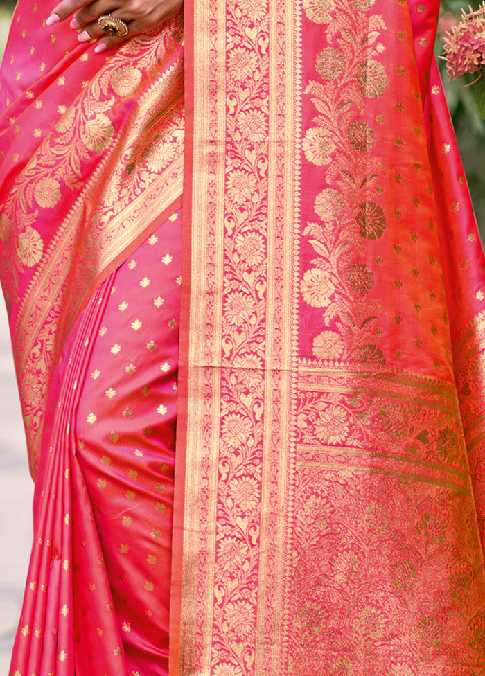 Multicolor Dupion Silk Saree With Blouse Piece