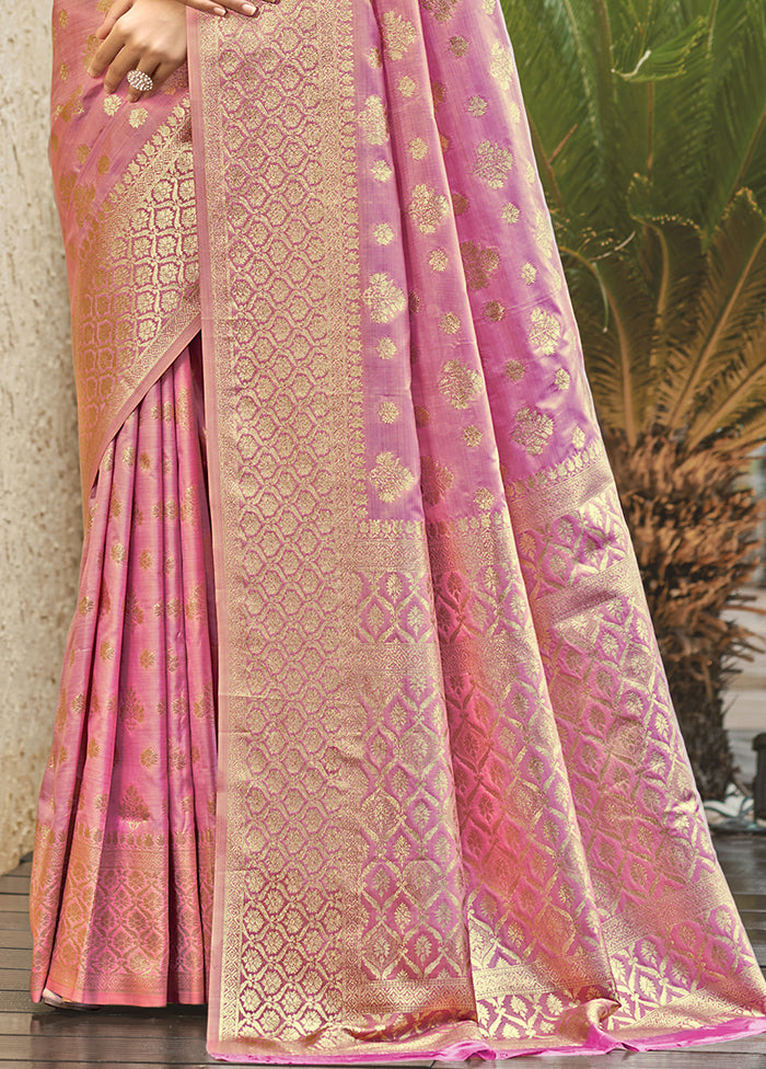 Multicolor Dupion Silk Saree With Blouse Piece