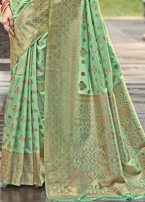 Multicolor Dupion Silk Saree With Blouse Piece