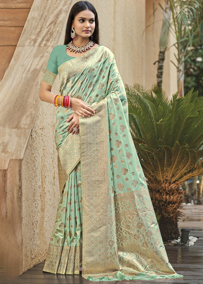 Multicolor Dupion Silk Saree With Blouse Piece