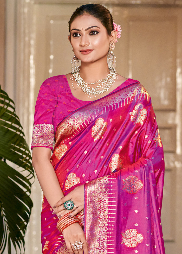 Multicolor Dupion Silk Saree With Blouse Piece