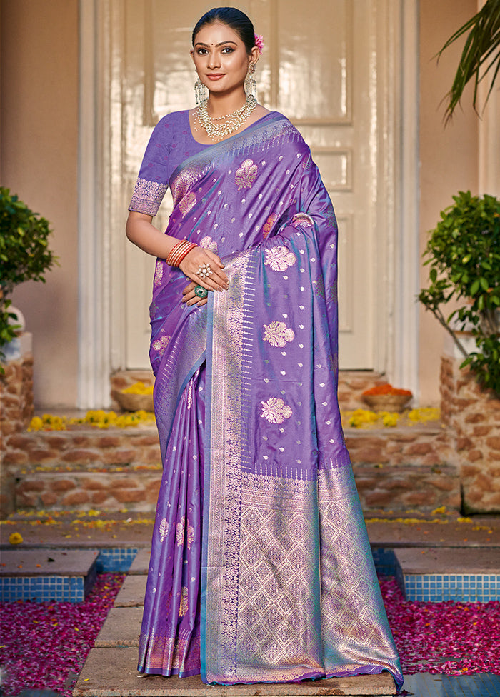 Multicolor Dupion Silk Saree With Blouse Piece