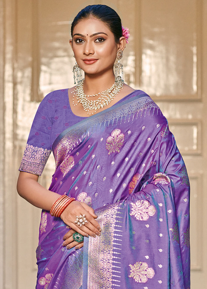 Multicolor Dupion Silk Saree With Blouse Piece