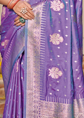 Multicolor Dupion Silk Saree With Blouse Piece