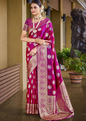 Multicolor Dupion Silk Saree With Blouse Piece