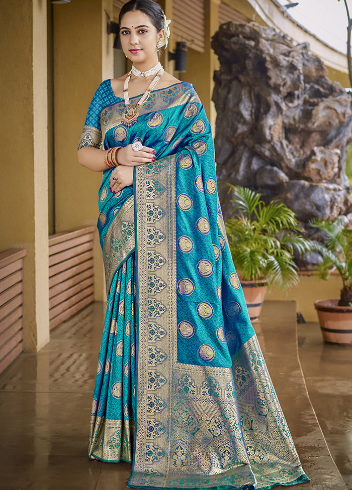 Multicolor Dupion Silk Saree With Blouse Piece