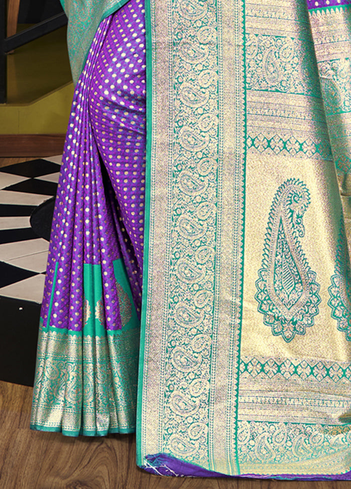 Multicolor Dupion Silk Saree With Blouse Piece