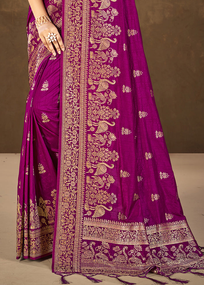 Multicolor Dupion Silk Saree With Blouse Piece