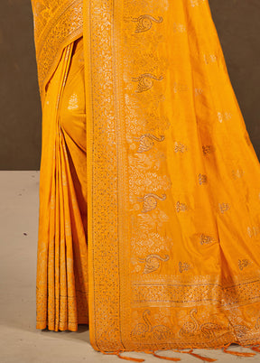 Multicolor Dupion Silk Saree With Blouse Piece