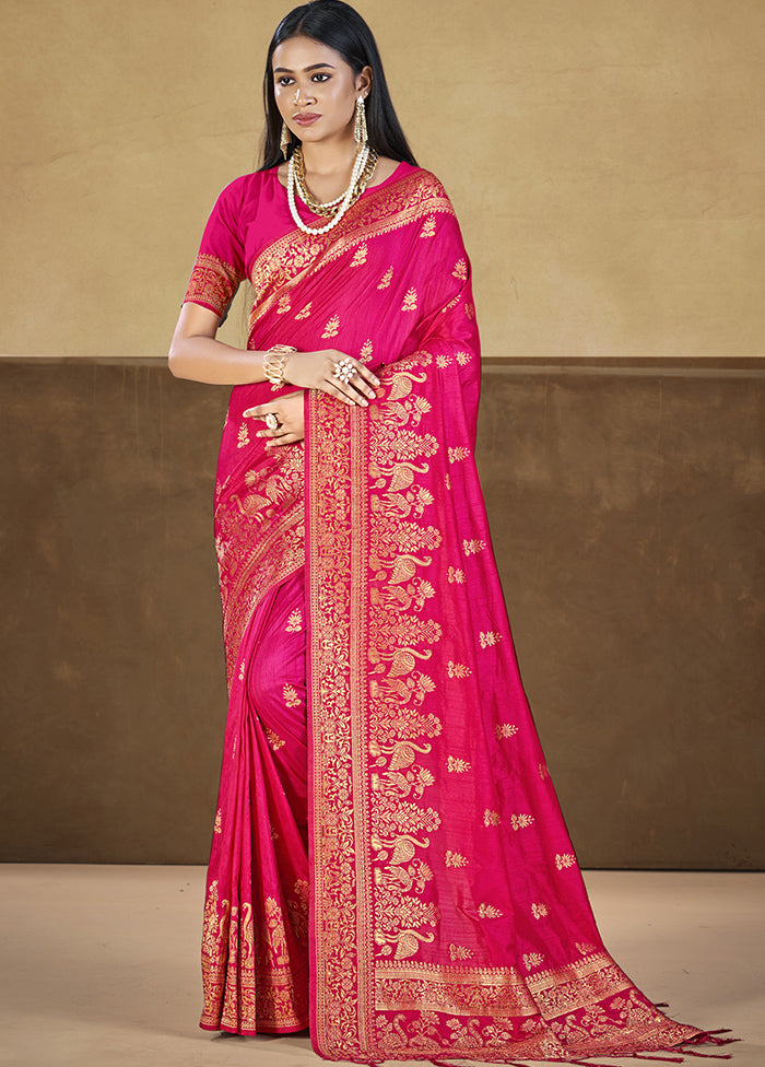 Multicolor Dupion Silk Saree With Blouse Piece