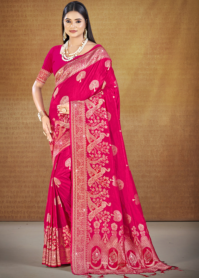 Multicolor Dupion Silk Saree With Blouse Piece