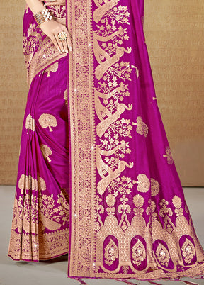 Multicolor Dupion Silk Saree With Blouse Piece