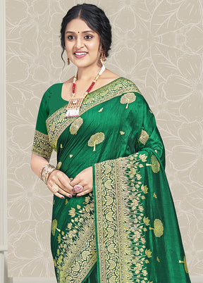 Multicolor Dupion Silk Saree With Blouse Piece