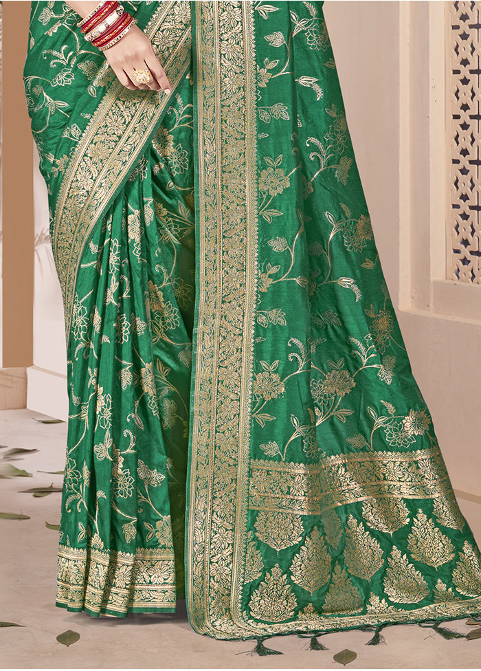 Multicolor Dupion Silk Saree With Blouse Piece