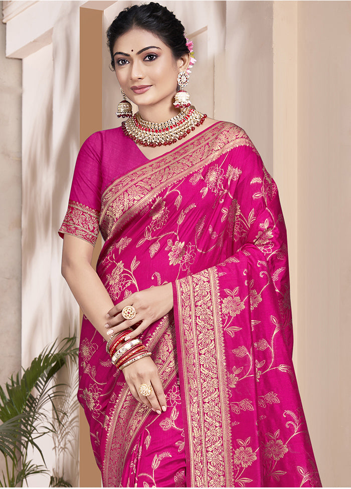 Multicolor Dupion Silk Saree With Blouse Piece