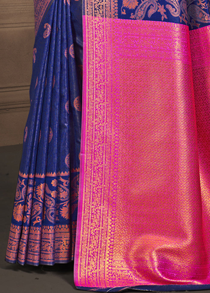 Multicolor Dupion Silk Saree With Blouse Piece