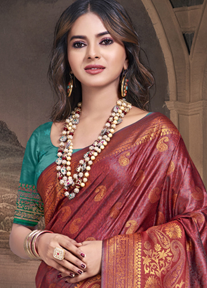 Multicolor Dupion Silk Saree With Blouse Piece