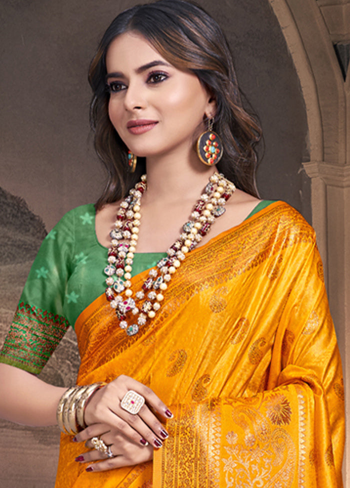 Multicolor Dupion Silk Saree With Blouse Piece