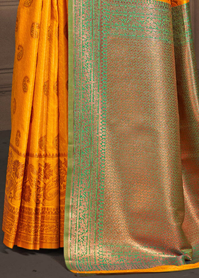 Multicolor Dupion Silk Saree With Blouse Piece