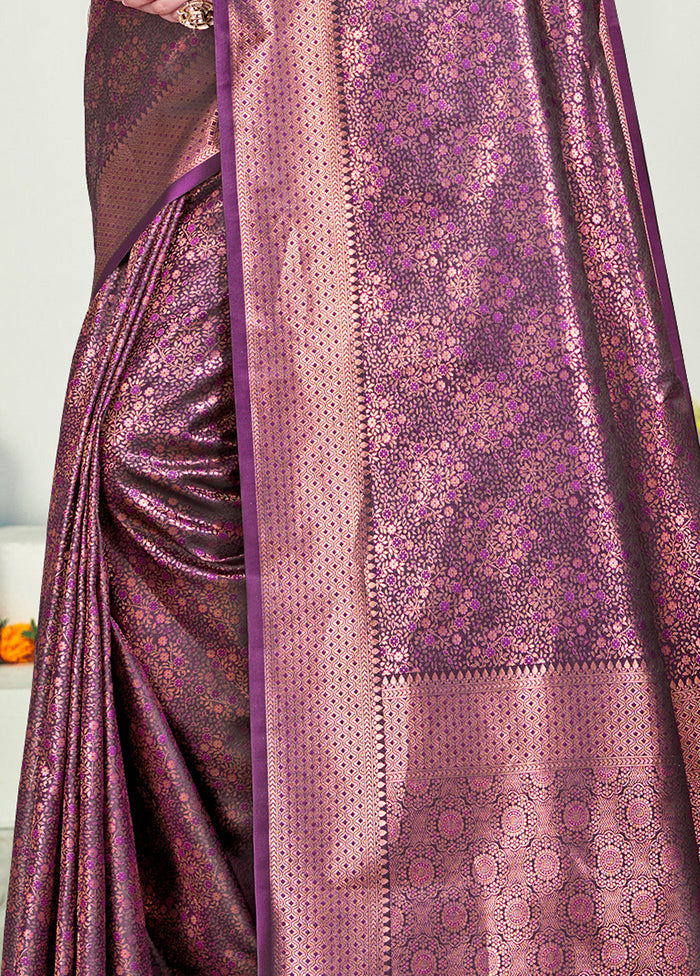 Multicolor Banarasi Silk Saree With Blouse Piece