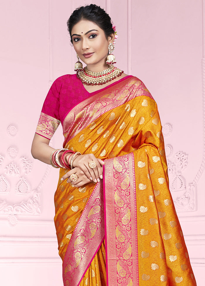 Multicolor Dupion Silk Saree With Blouse Piece