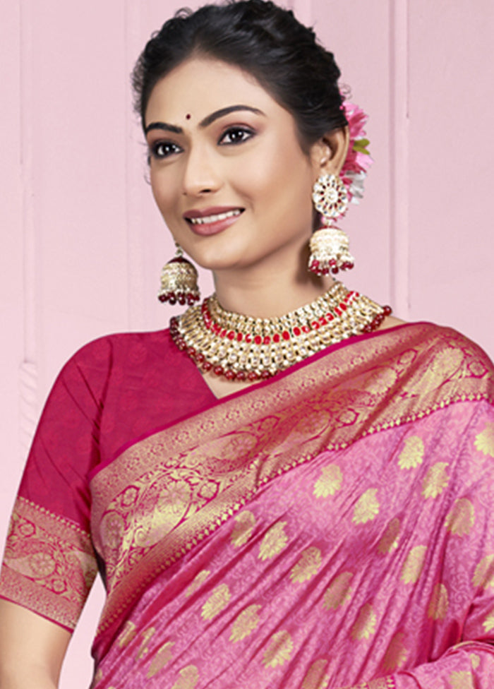 Multicolor Dupion Silk Saree With Blouse Piece