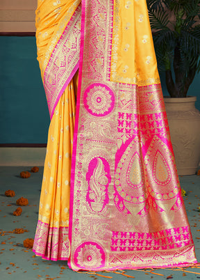 Multicolor Dupion Silk Saree With Blouse Piece