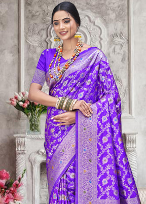 Multicolor Dupion Silk Saree With Blouse Piece