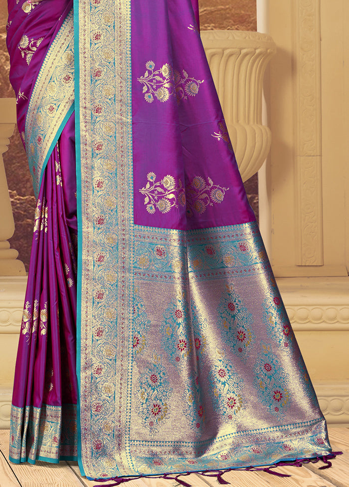 Multicolor Dupion Silk Saree With Blouse Piece