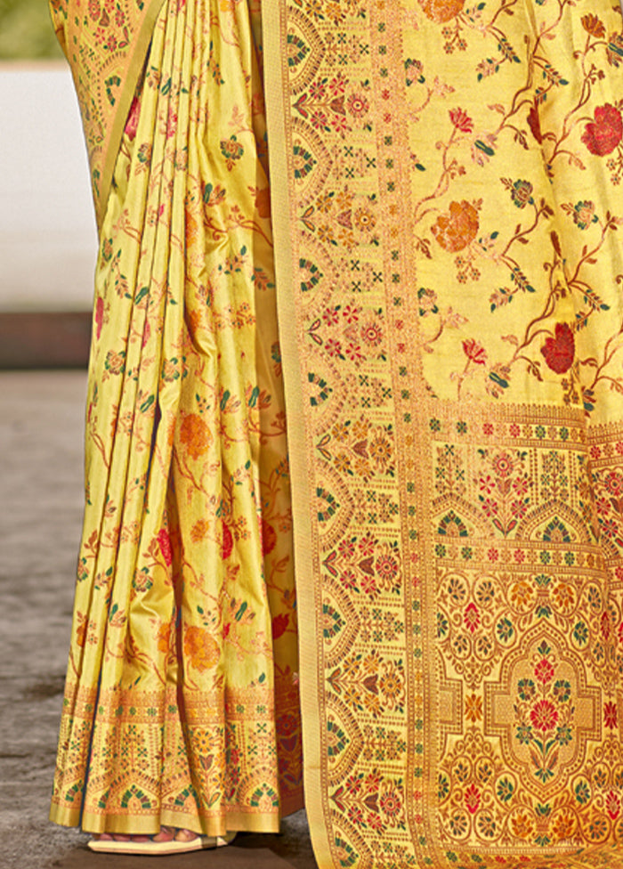 Multicolor Dupion Silk Saree With Blouse Piece