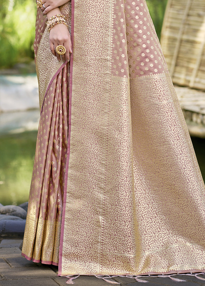 Cream Spun Silk Saree With Blouse Piece