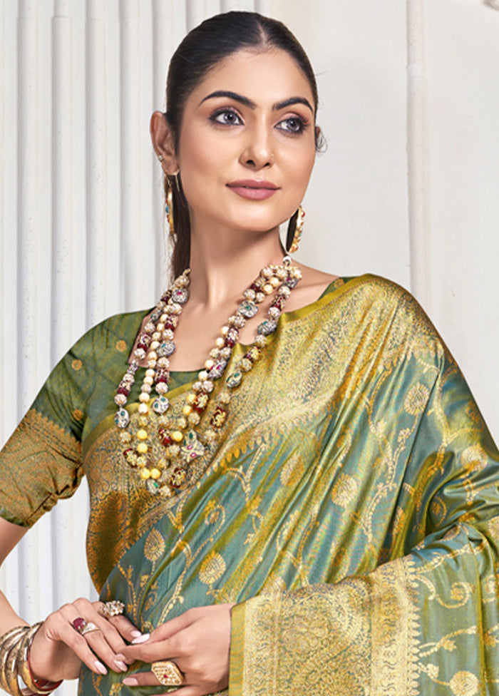 Multicolor Dupion Silk Saree With Blouse Piece