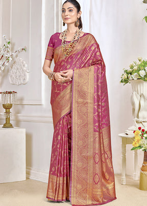 Multicolor Dupion Silk Saree With Blouse Piece