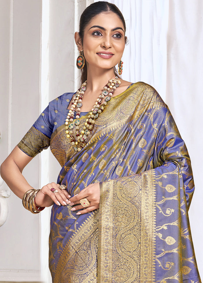 Multicolor Dupion Silk Saree With Blouse Piece