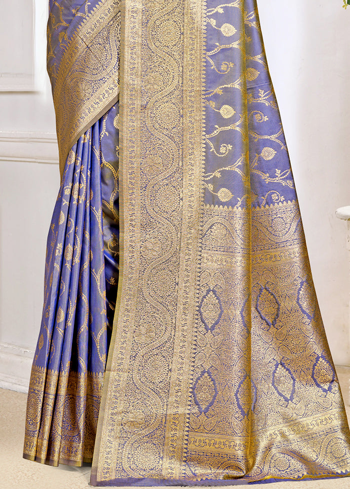 Multicolor Dupion Silk Saree With Blouse Piece