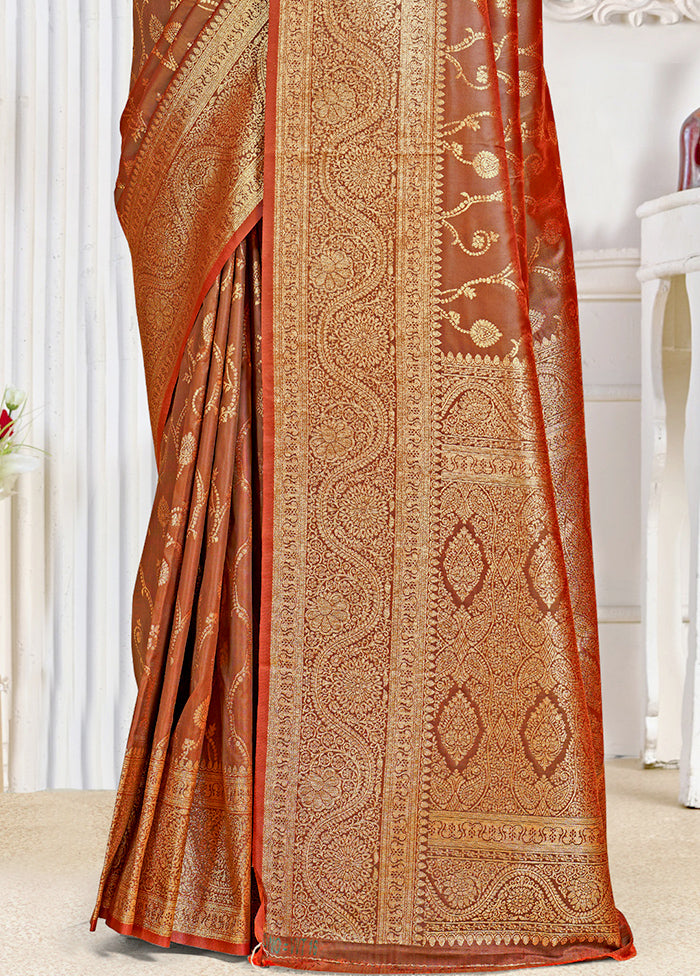 Multicolor Dupion Silk Saree With Blouse Piece