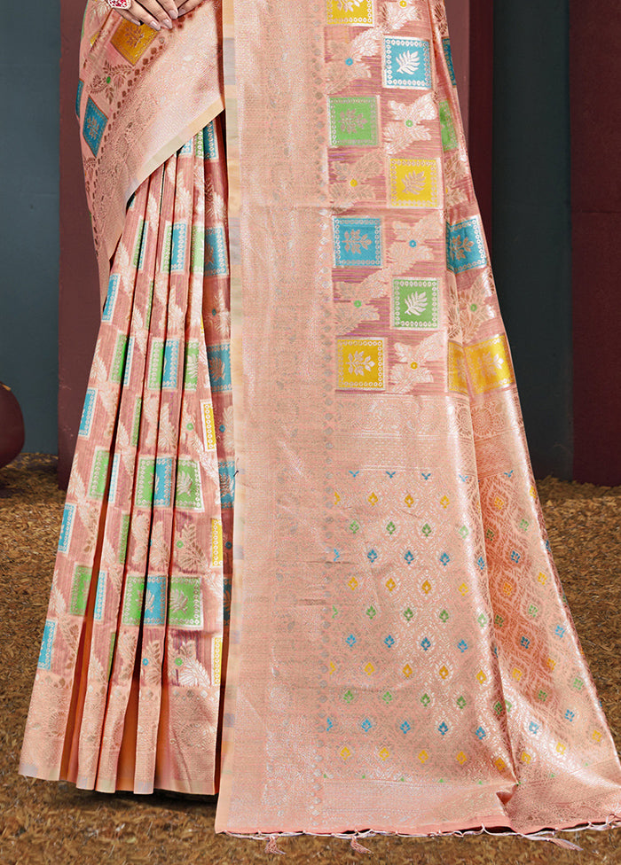 Multicolor Cotton Saree With Blouse Piece