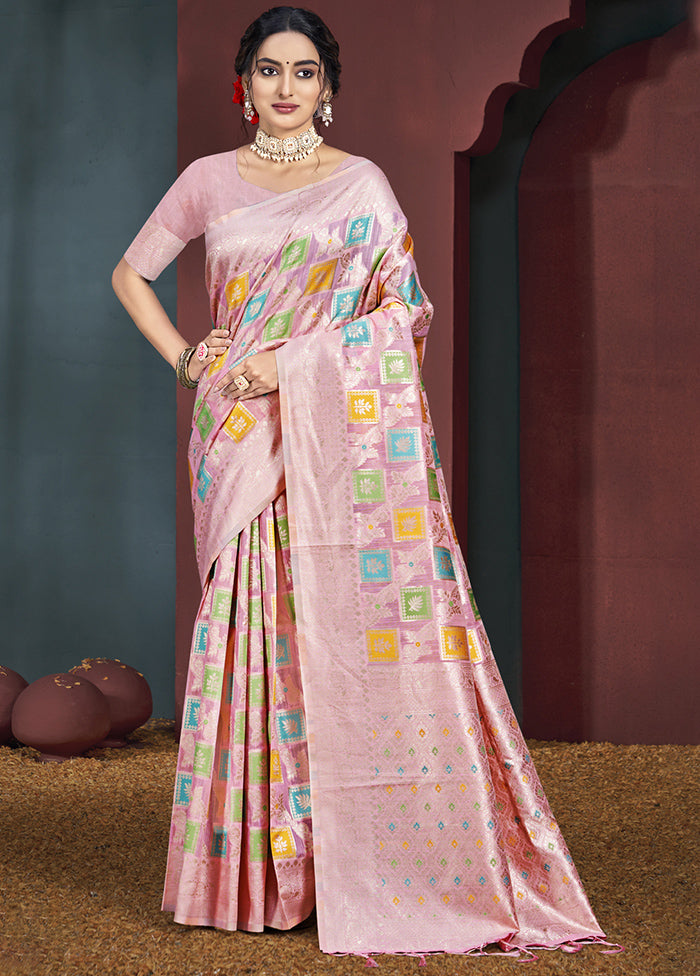 Multicolor Cotton Saree With Blouse Piece