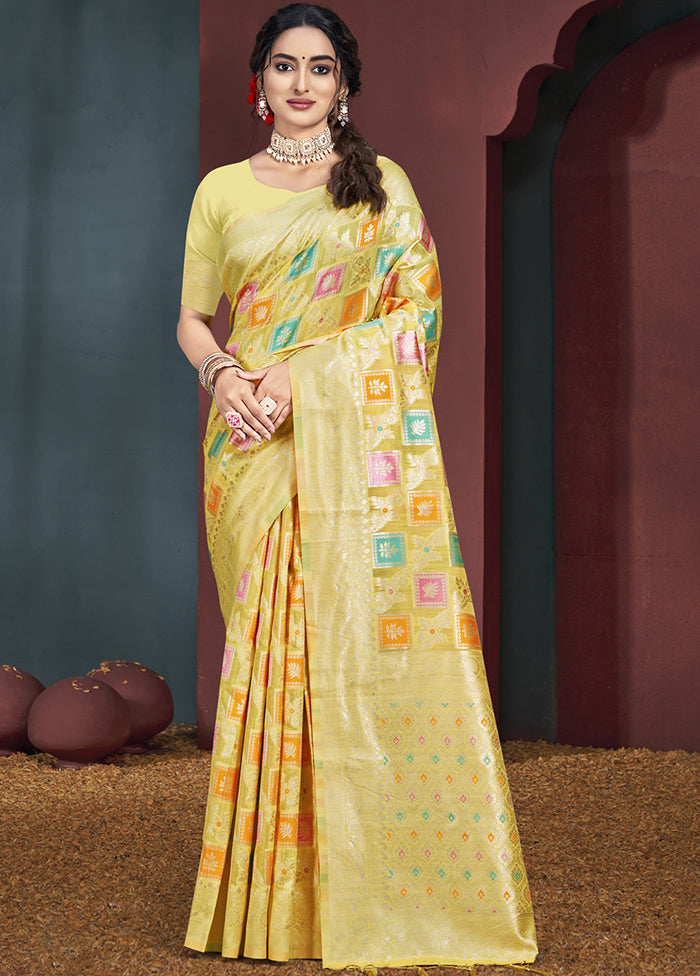 Multicolor Cotton Saree With Blouse Piece