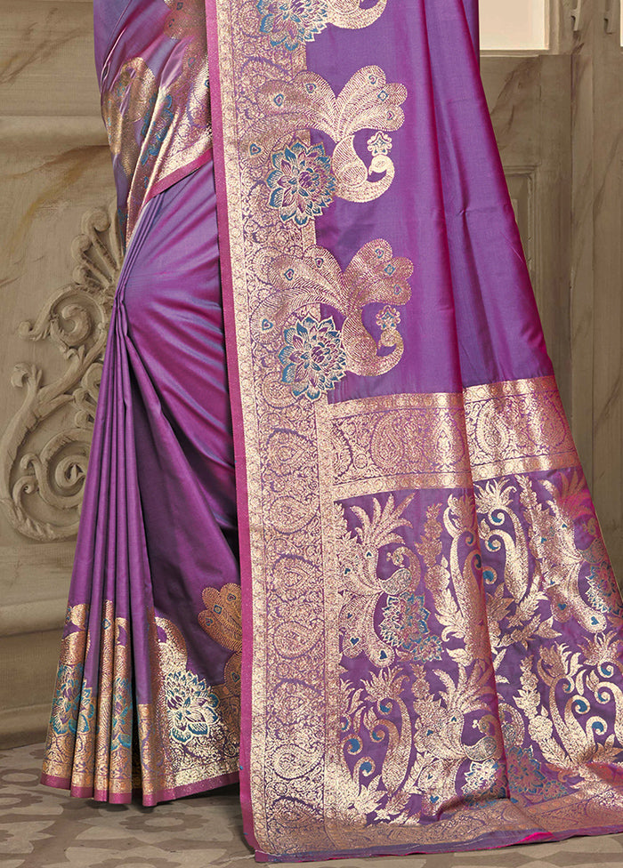 Multicolor Dupion Silk Saree With Blouse Piece