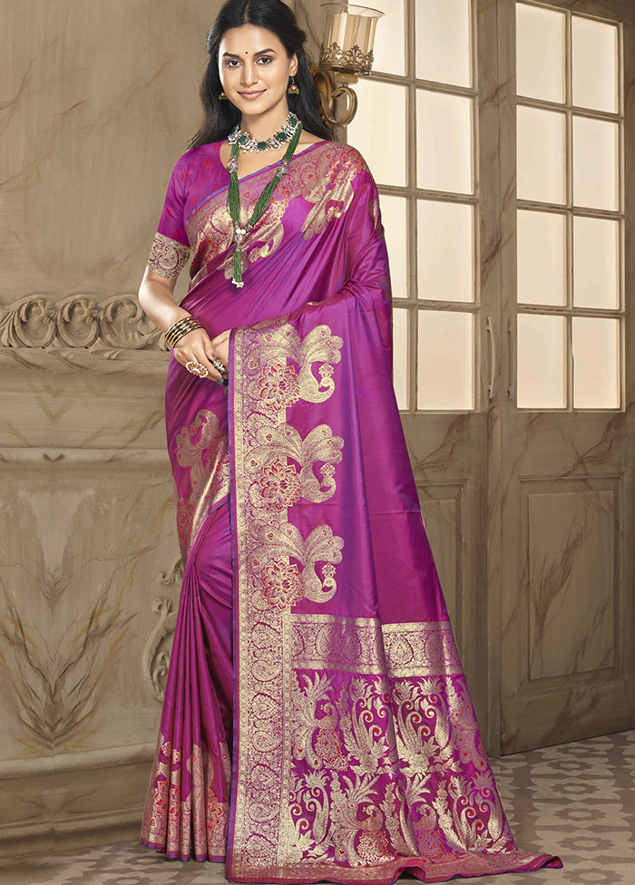 Multicolor Dupion Silk Saree With Blouse Piece