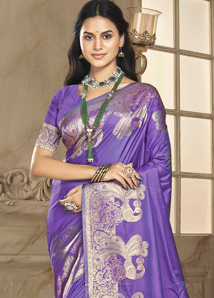 Multicolor Dupion Silk Saree With Blouse Piece